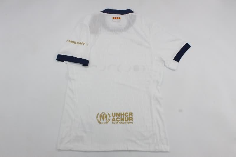 Barcelona Soccer Jersey White (Player) 24/25