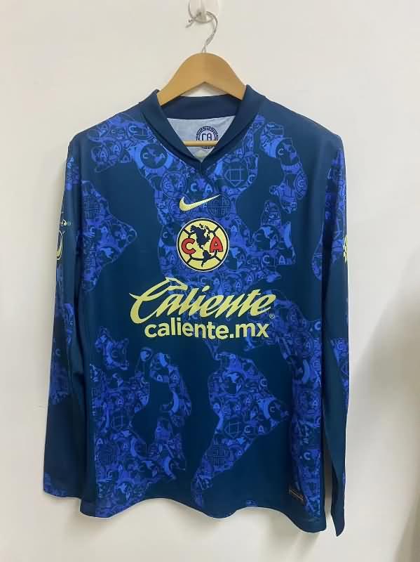 Club America Soccer Jersey Away Long Sleeve Replica 24/25