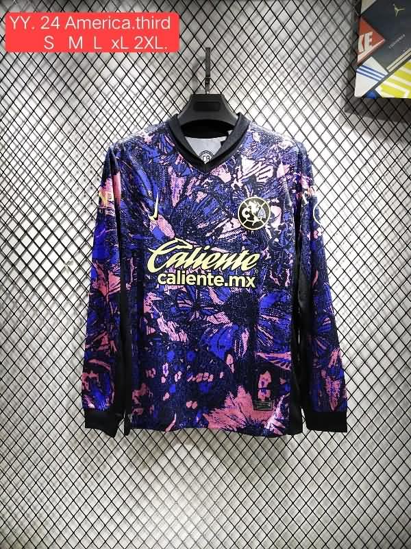 Club America Soccer Jersey Fourth Long Sleeve Replica 24/25