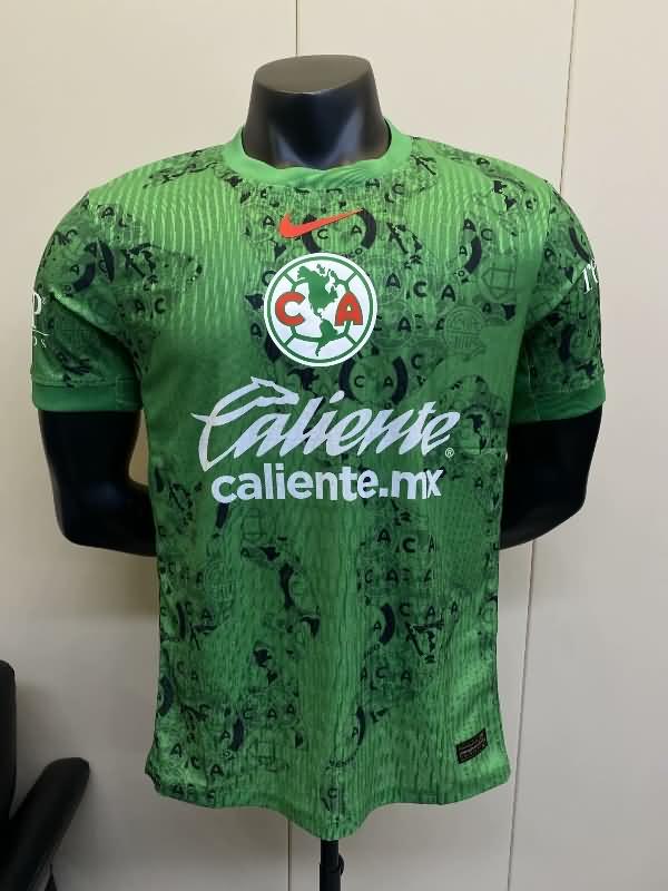 Club America Soccer Jersey Goalkeeper Green (Player) 24/25