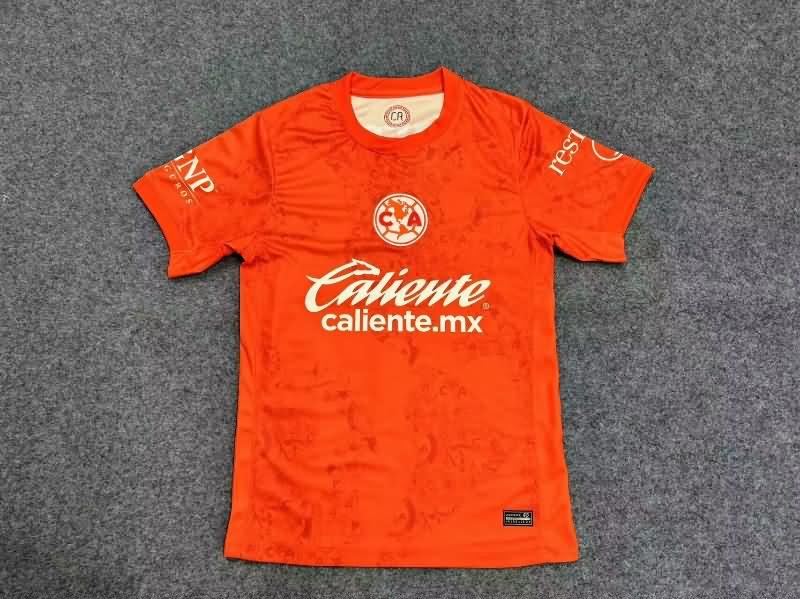 Club America Soccer Jersey Goalkeeper Orange Replica 24/25