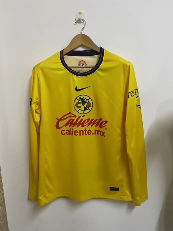 Club America Soccer Jersey Home Long Sleeve Replica 24/25