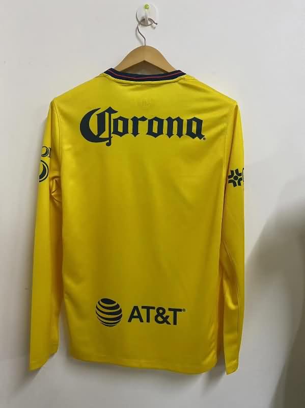 Club America Soccer Jersey Home Long Sleeve Replica 24/25