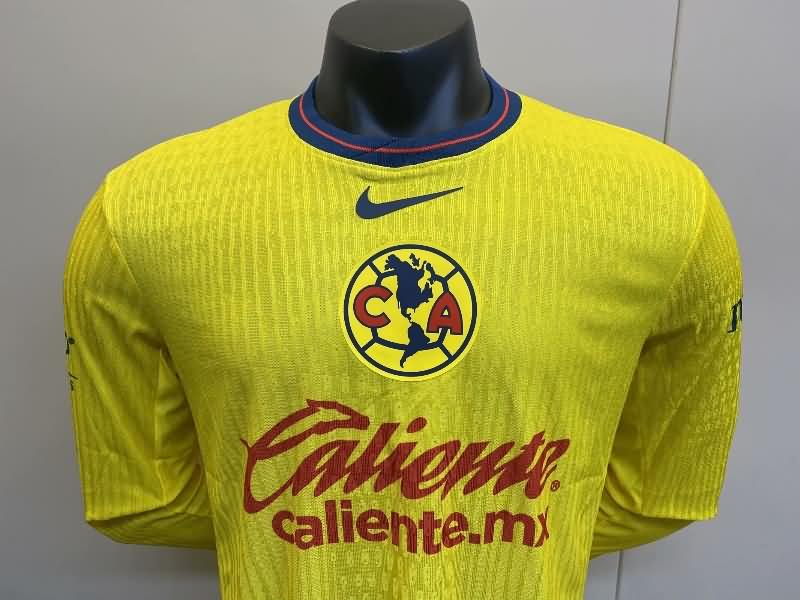 Club America Soccer Jersey Home Long Sleeve (Player) 24/25