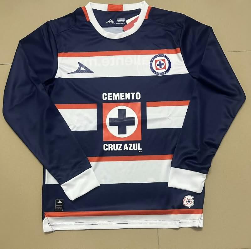 Cruz Azul Soccer Jersey Goalkeeper Dark Blue Long Sleeve Replica 24/25