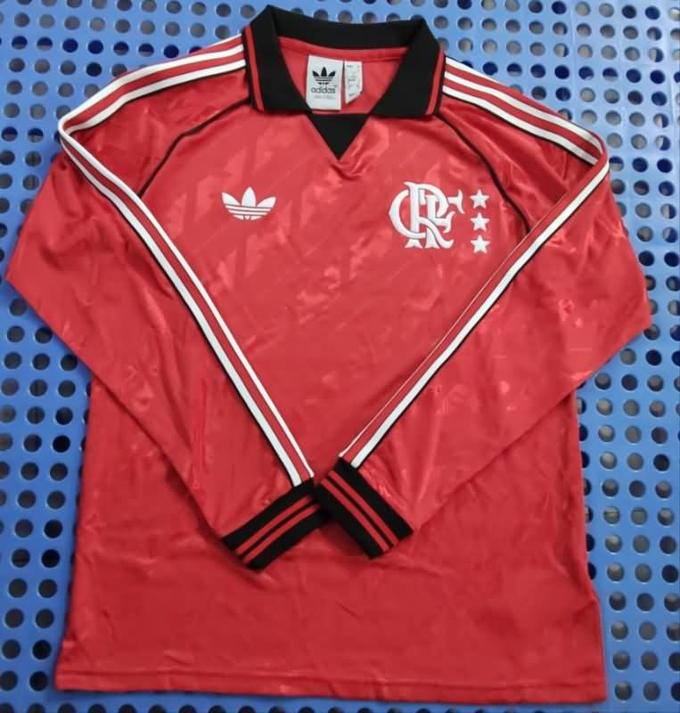 Flamengo Soccer Jersey Red Long Sleeve Replica 2024