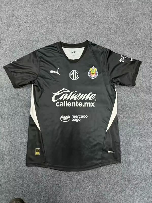 Guadalajara Soccer Jersey Goalkeeper Black Replica 24/25