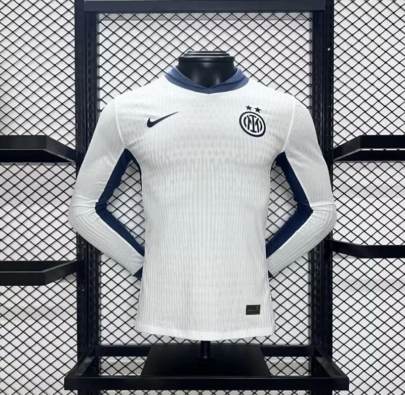 Inter Milan Soccer Jersey Away Long Sleeve (Player) 24/25