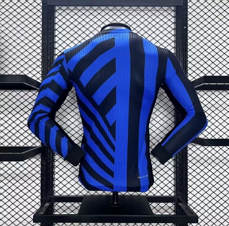 Inter Milan Soccer Jersey Home Long Sleeve (Player) 24/25