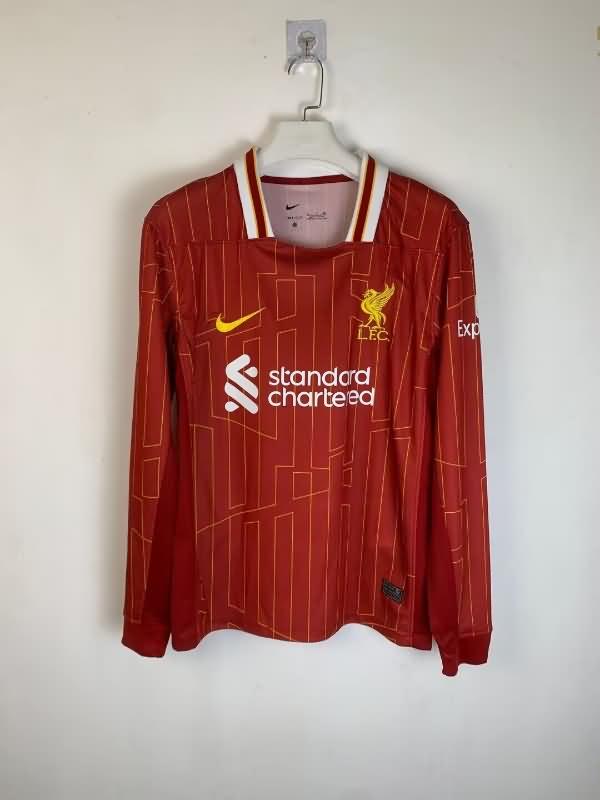 Liverpool Soccer Jersey Home Long Sleeve Replica 24/25