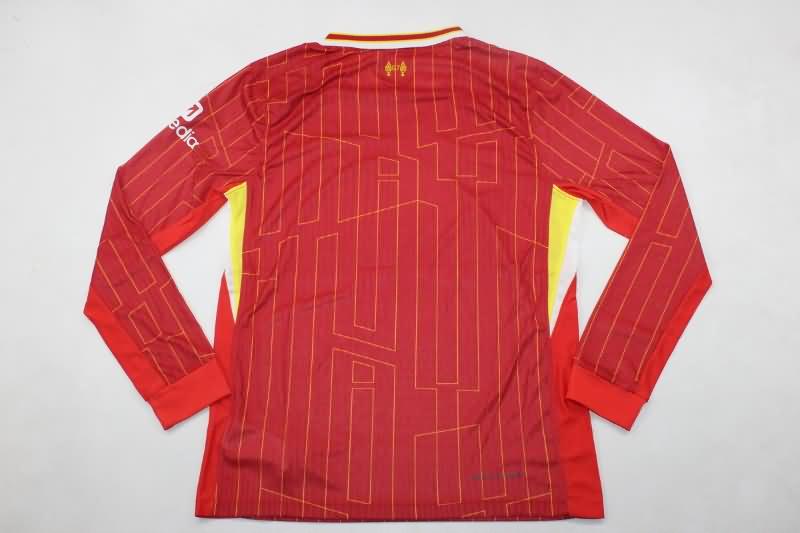 Liverpool Soccer Jersey Home Long Sleeve (Player) 24/25