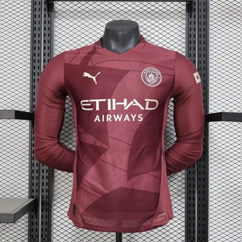 Manchester City Soccer Jersey Third Long Sleeve (Player) 24/25