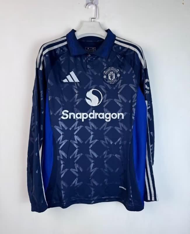 Manchester United Soccer Jersey Away Long Sleeve Replica 24/25