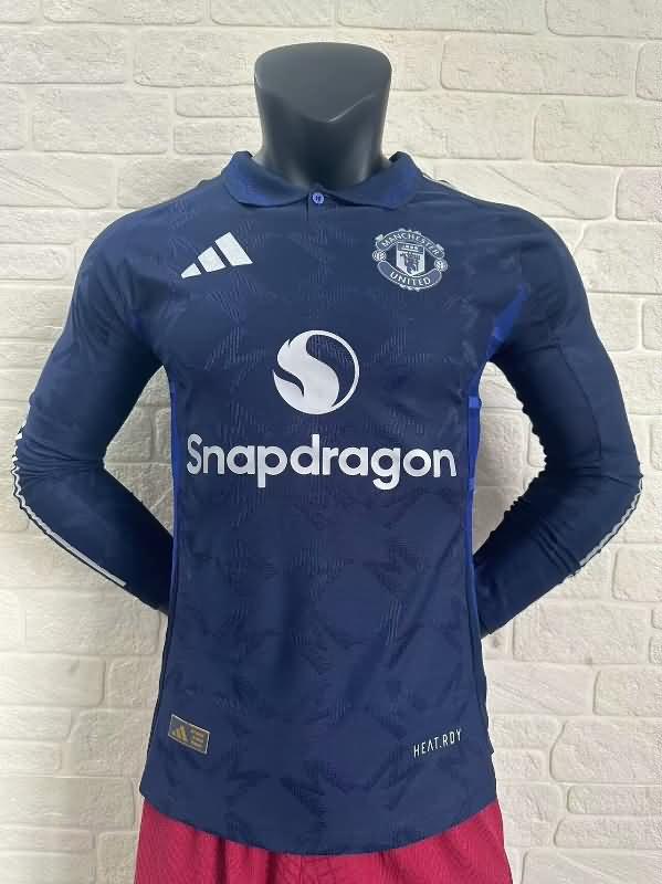 Manchester United Soccer Jersey Away Long Sleeve (Player) 24/25
