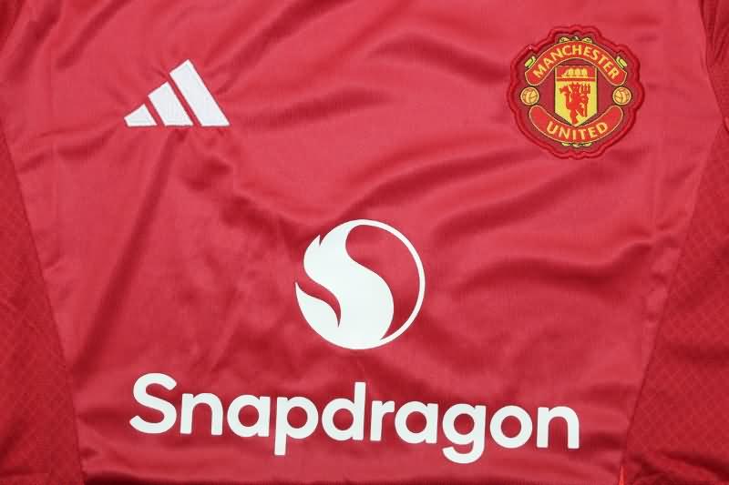 Manchester United Soccer Jersey Home Women Replica 24/25