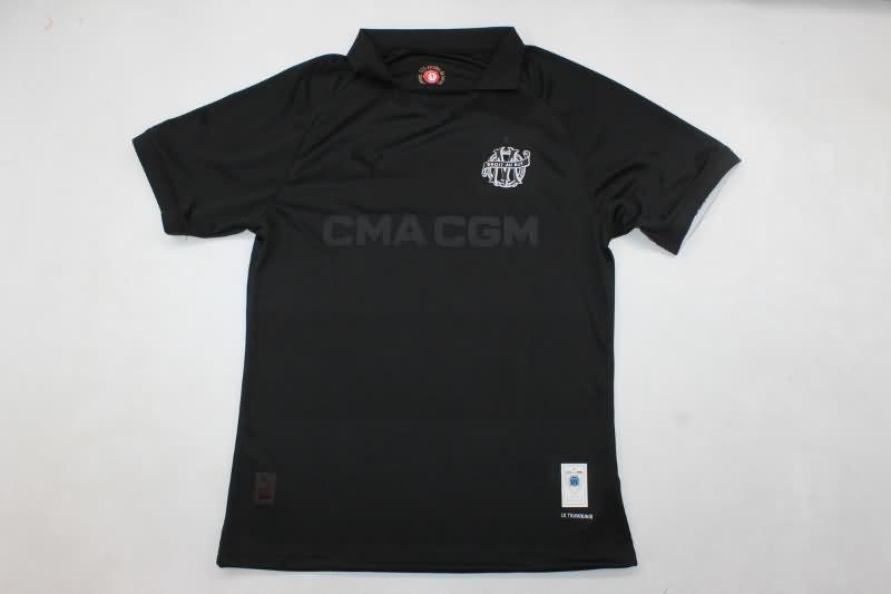 Marseilles Soccer Jersey Black (Player) 24/25