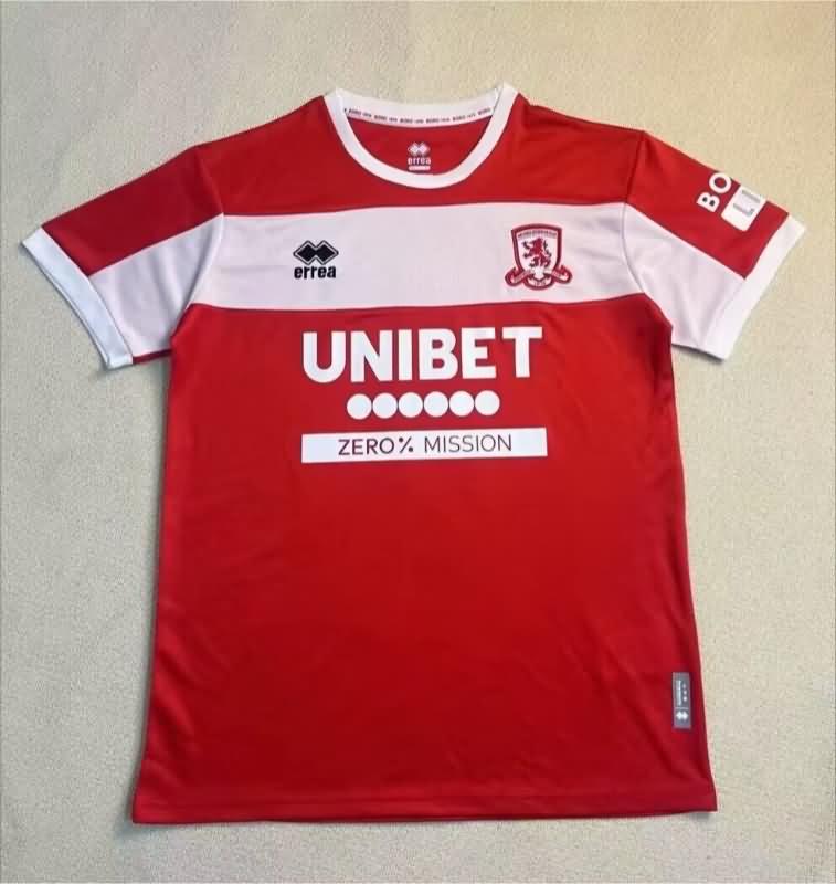 Middlesbrough Soccer Jersey Home Replica 24/25