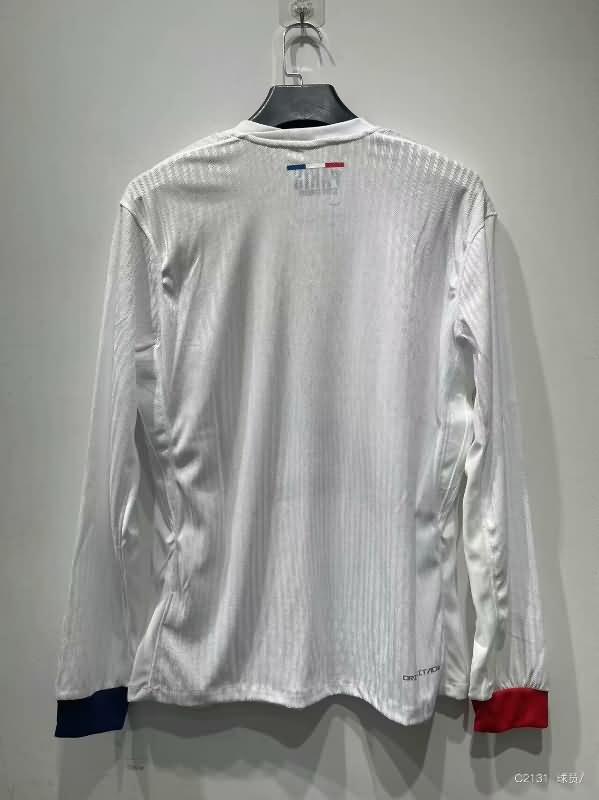 Paris St Germain Soccer Jersey Away Long Sleeve (Player) 24/25