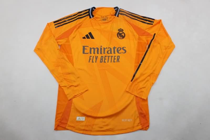 Real Madrid Soccer Jersey Away Long Sleeve (Player) 24/25