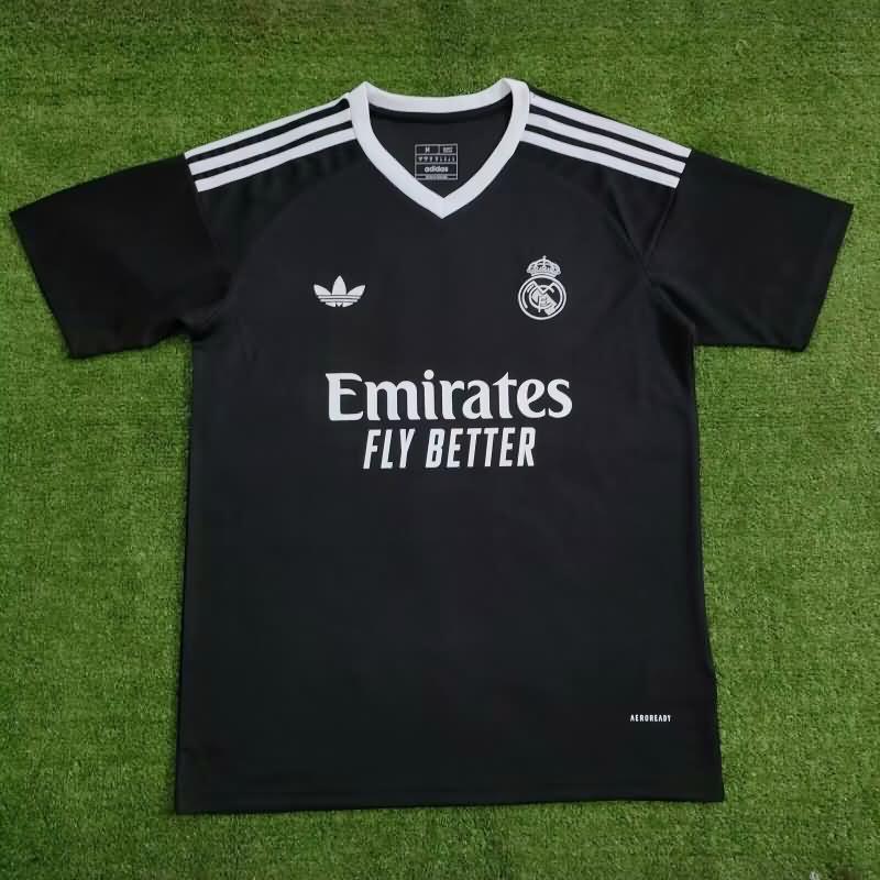 Real Madrid Soccer Jersey Goalkeeper Black Replica 24/25