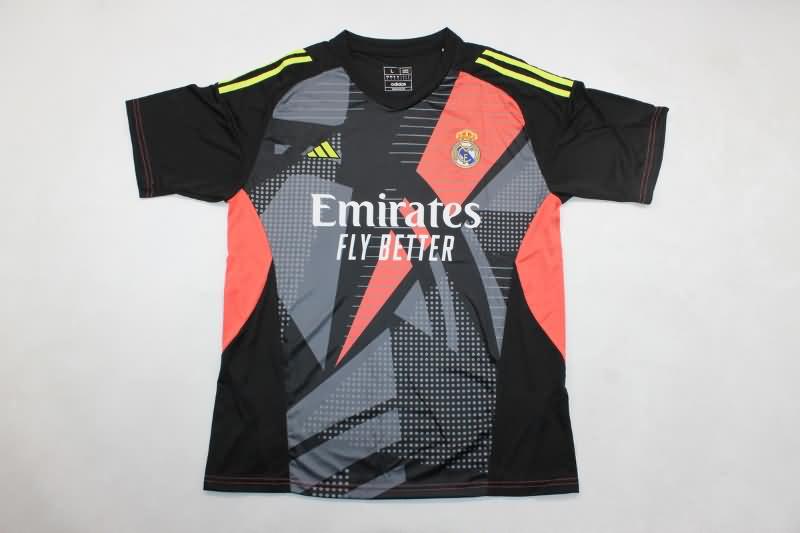 Real Madrid Soccer Jersey 02 Goalkeeper Black Replica 24/25