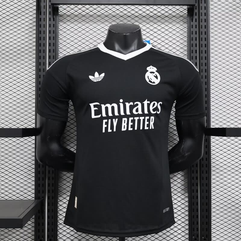 Real Madrid Soccer Jersey Goalkeeper Black (Player) 24/25