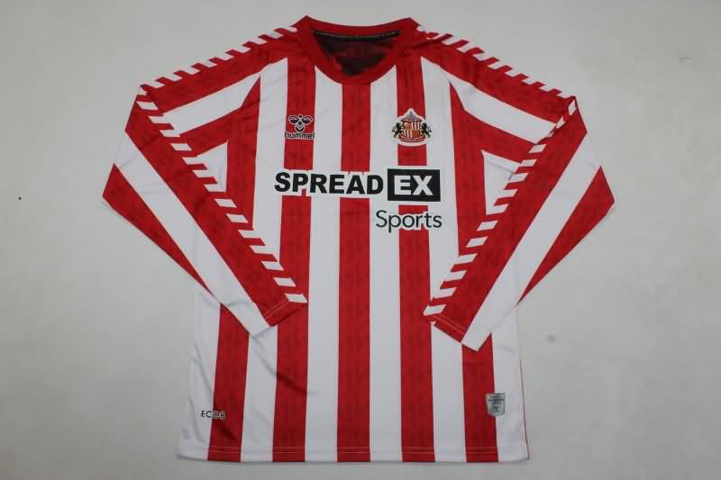 Sunderland Soccer Jersey Home Long Sleeve Replica 24/25