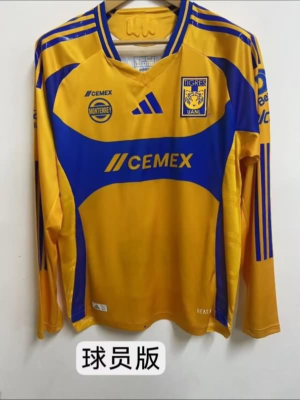 Tigres UANL Soccer Jersey Home Long Sleeve (Player) 24/25