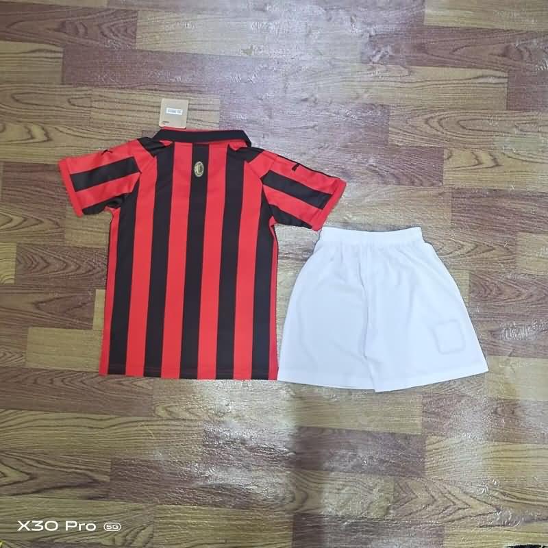 Kids AC Milan Soccer Jersey Anniversary Replica 125th