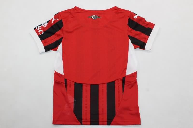 Kids AC Milan Soccer Jersey Home (Player) 24/25