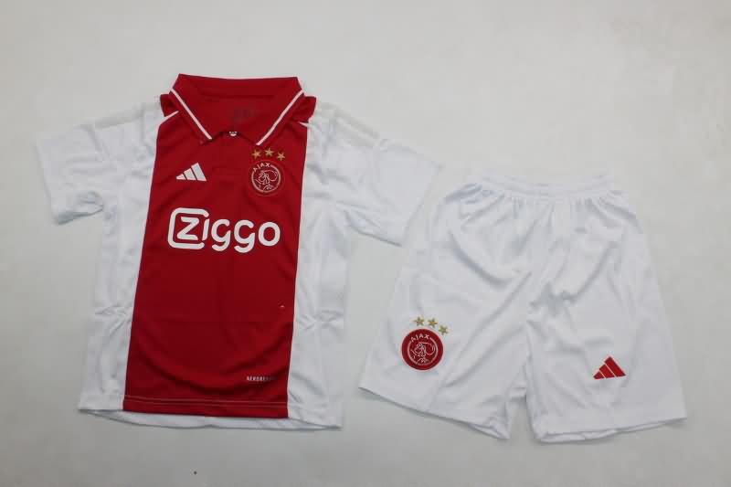 Kids Ajax Soccer Jersey Home Replica 24/25