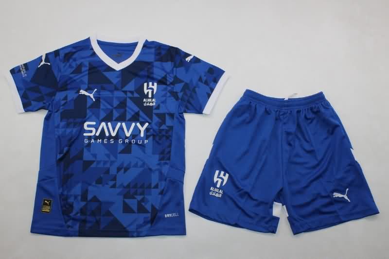 Kids Al Hilal Soccer Jersey Home Replica 24/25