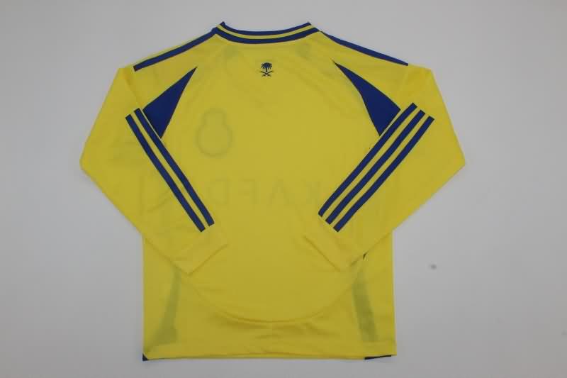 Kids Al Nassr FC Soccer Jersey Home Long Sleeve Replica 24/25