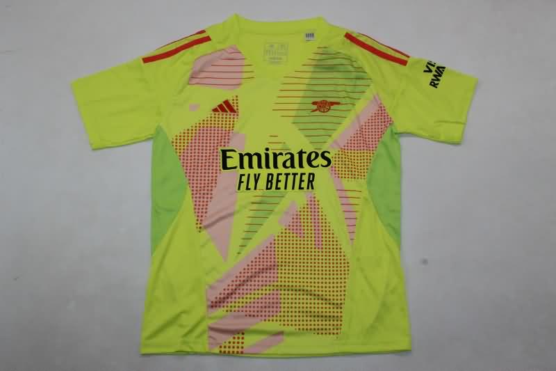 Kids Arsenal Soccer Jersey Goalkeeper Yellow Replica 24/25