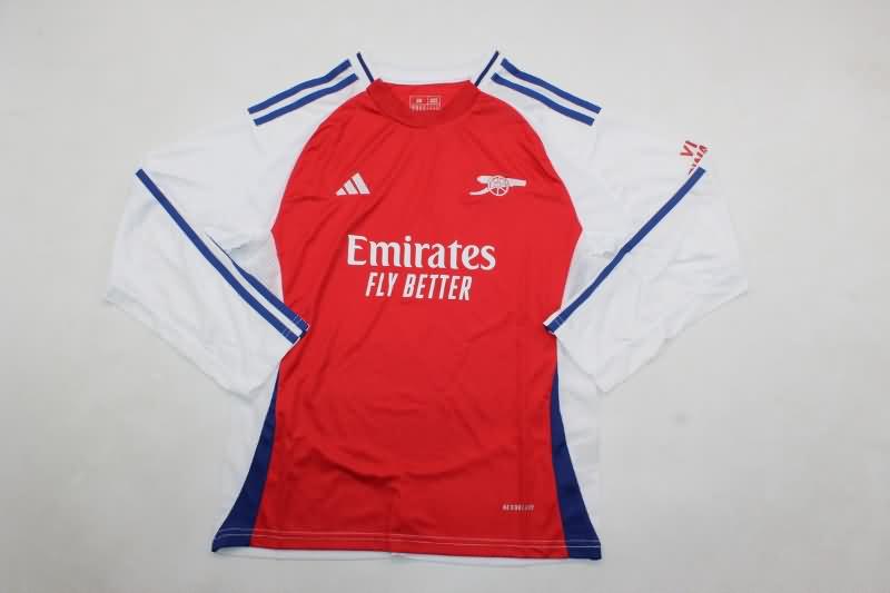 Kids Arsenal Soccer Jersey Home Long Sleeve Replica 24/25