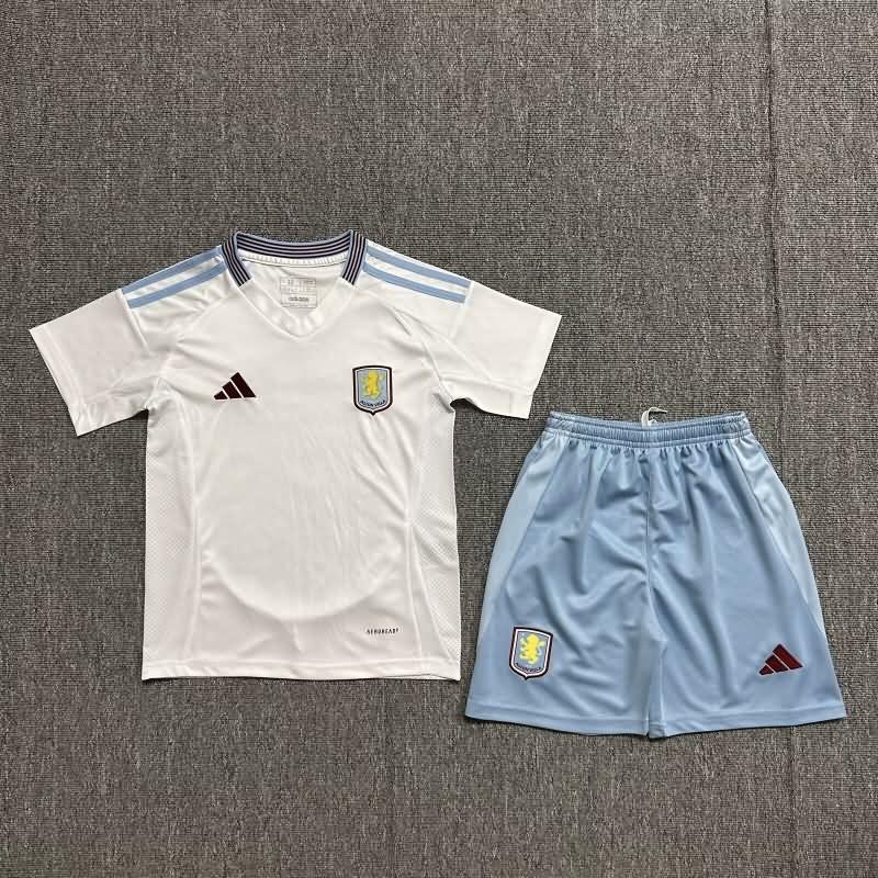 Kids Aston Villa Soccer Jersey Away Replica 24/25