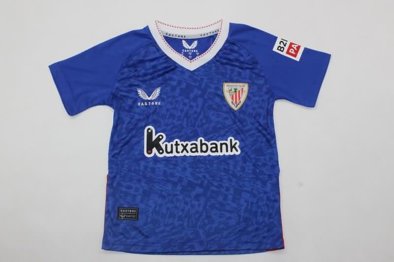 Kids Athletic Bilbao Soccer Jersey Away Replica 24/25