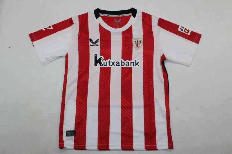 Kids Athletic Bilbao Soccer Jersey Home Replica 24/25