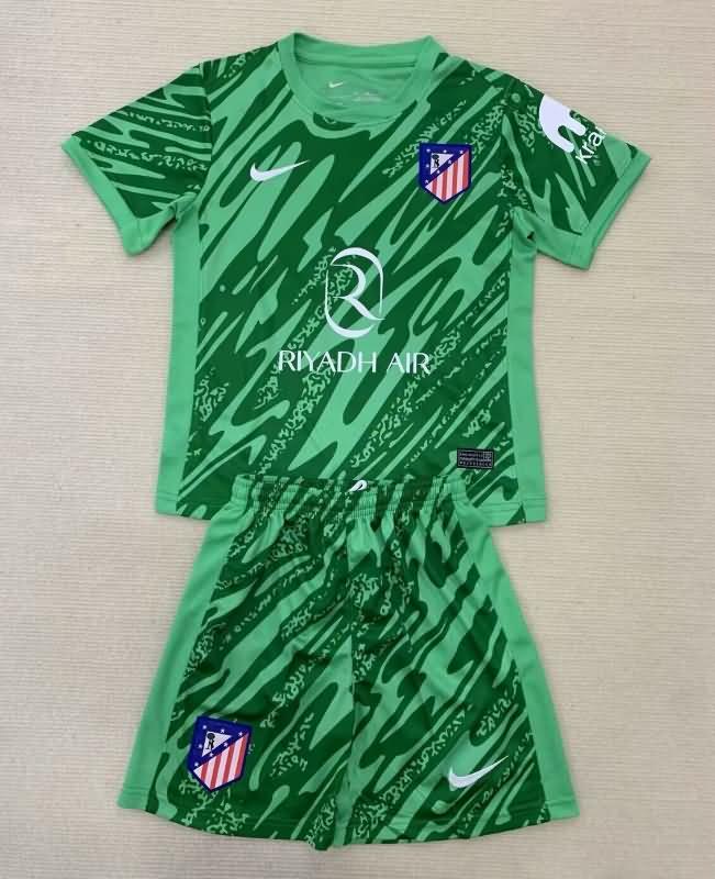 Kids Atletico Madrid Soccer Jersey Goalkeeper Green Replica 24/25