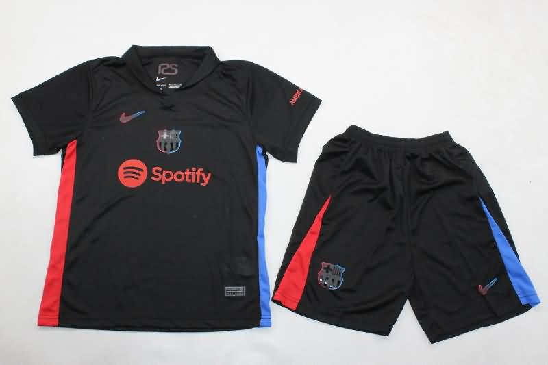 Kids Barcelona Soccer Jersey Away Replica 24/25