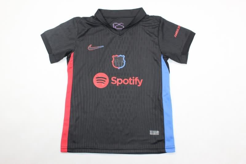 Kids Barcelona Soccer Jersey Away Replica 24/25