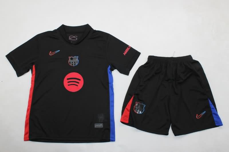 Kids Barcelona Soccer Jersey Away Replica 24/25