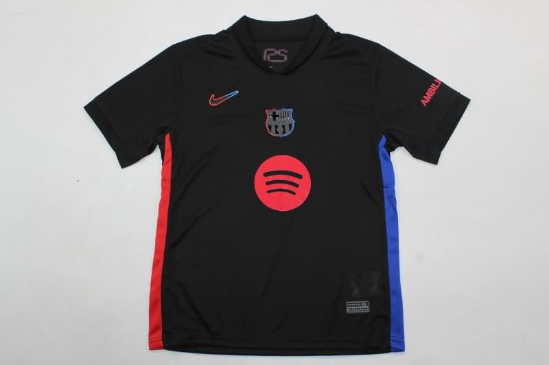 Kids Barcelona Soccer Jersey Away Replica 24/25