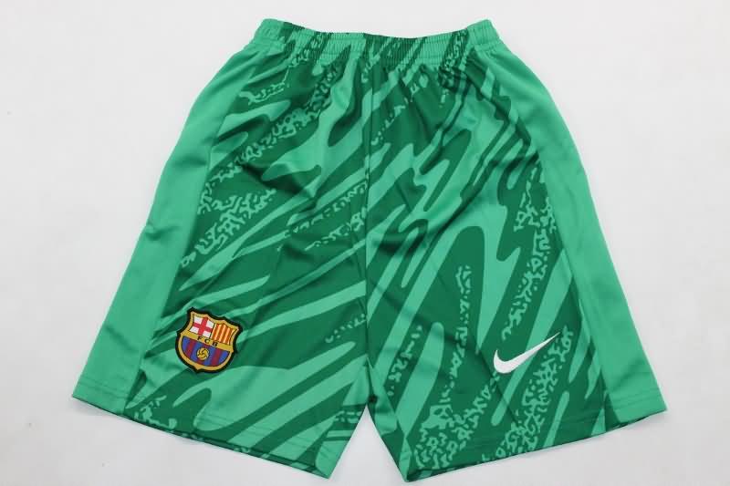 Kids Barcelona Soccer Jersey Goalkeeper Green Replica 24/25