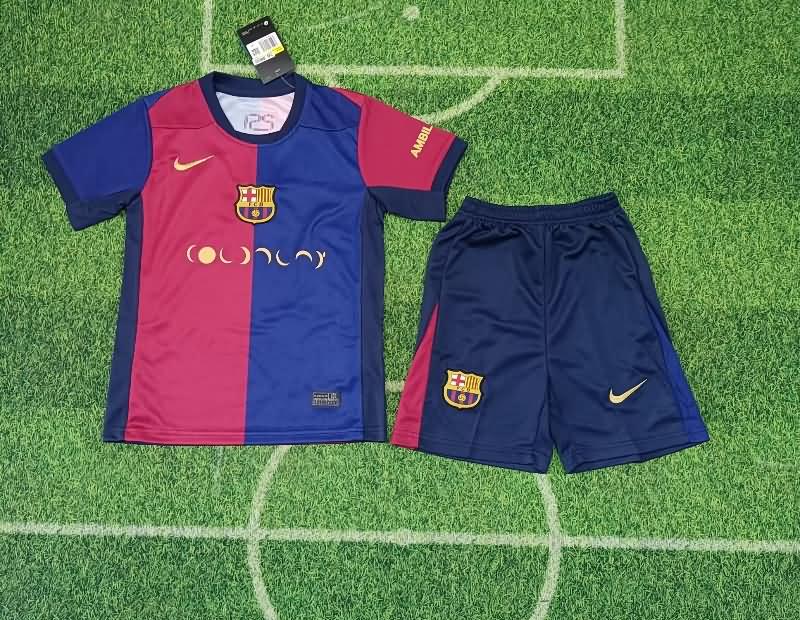 Kids Barcelona Soccer Jersey 03 Home Replica 24/25