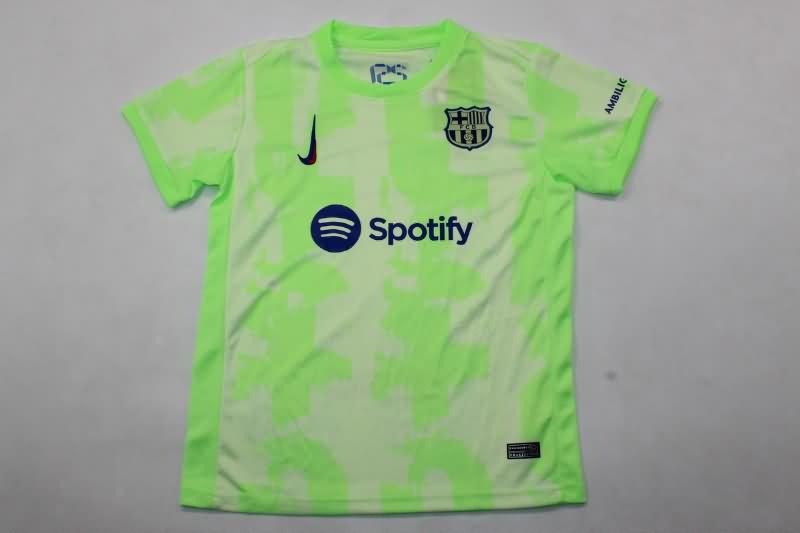 Kids Barcelona Soccer Jersey Third Replica 24/25