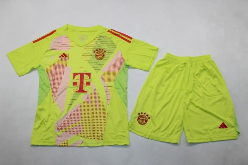 Kids Bayern Munich Soccer Jersey Goalkeeper Green Replica 24/25