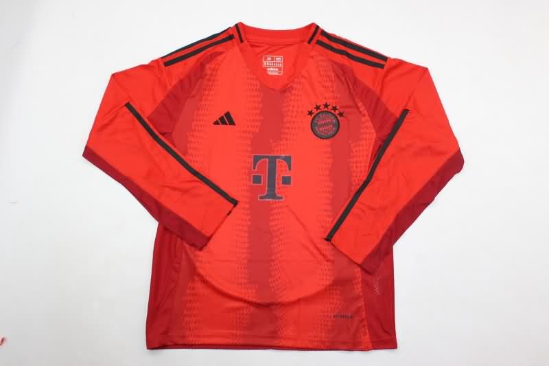 Kids Bayern Munich Soccer Jersey Home Long Sleeve Replica 24/25