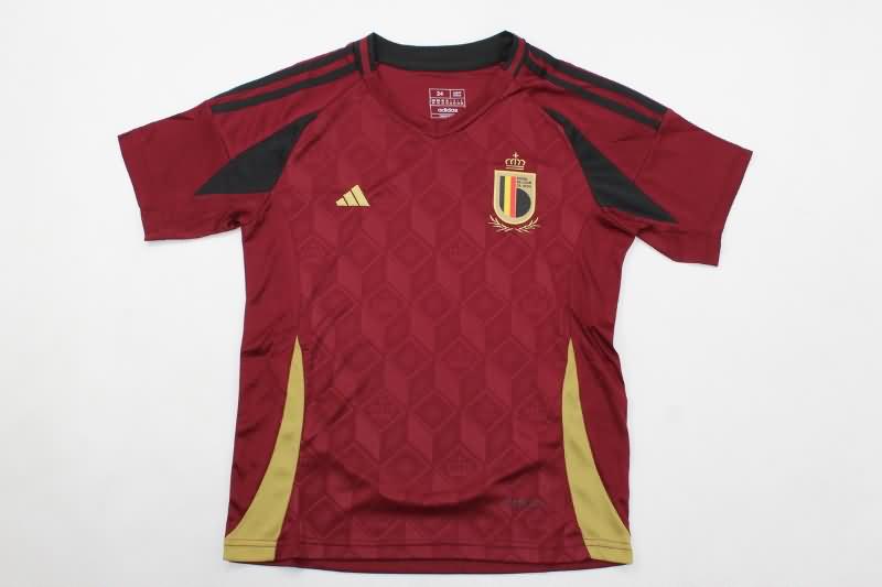 Kids Belgium Soccer Jersey Home Replica 2024