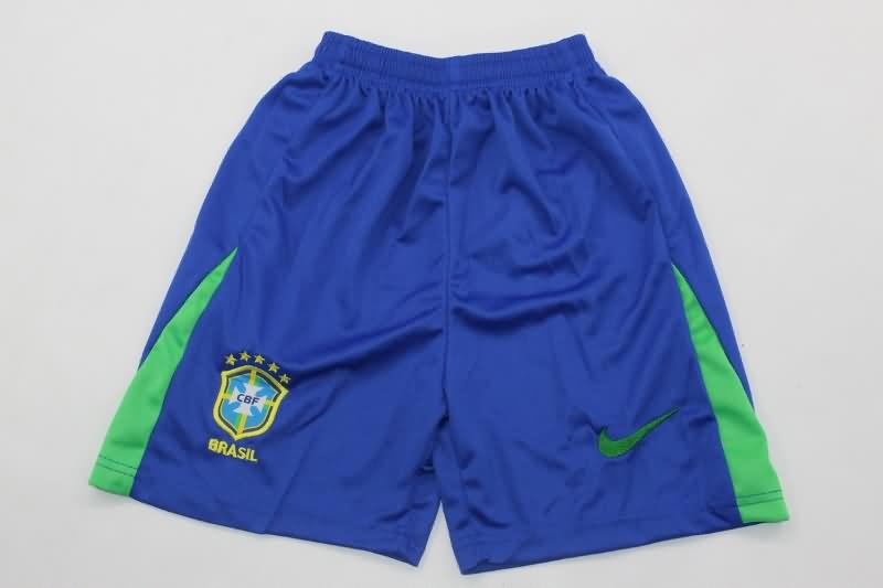 Kids Brazil Soccer Jersey Copa America Home Long Sleeve Replica 2024